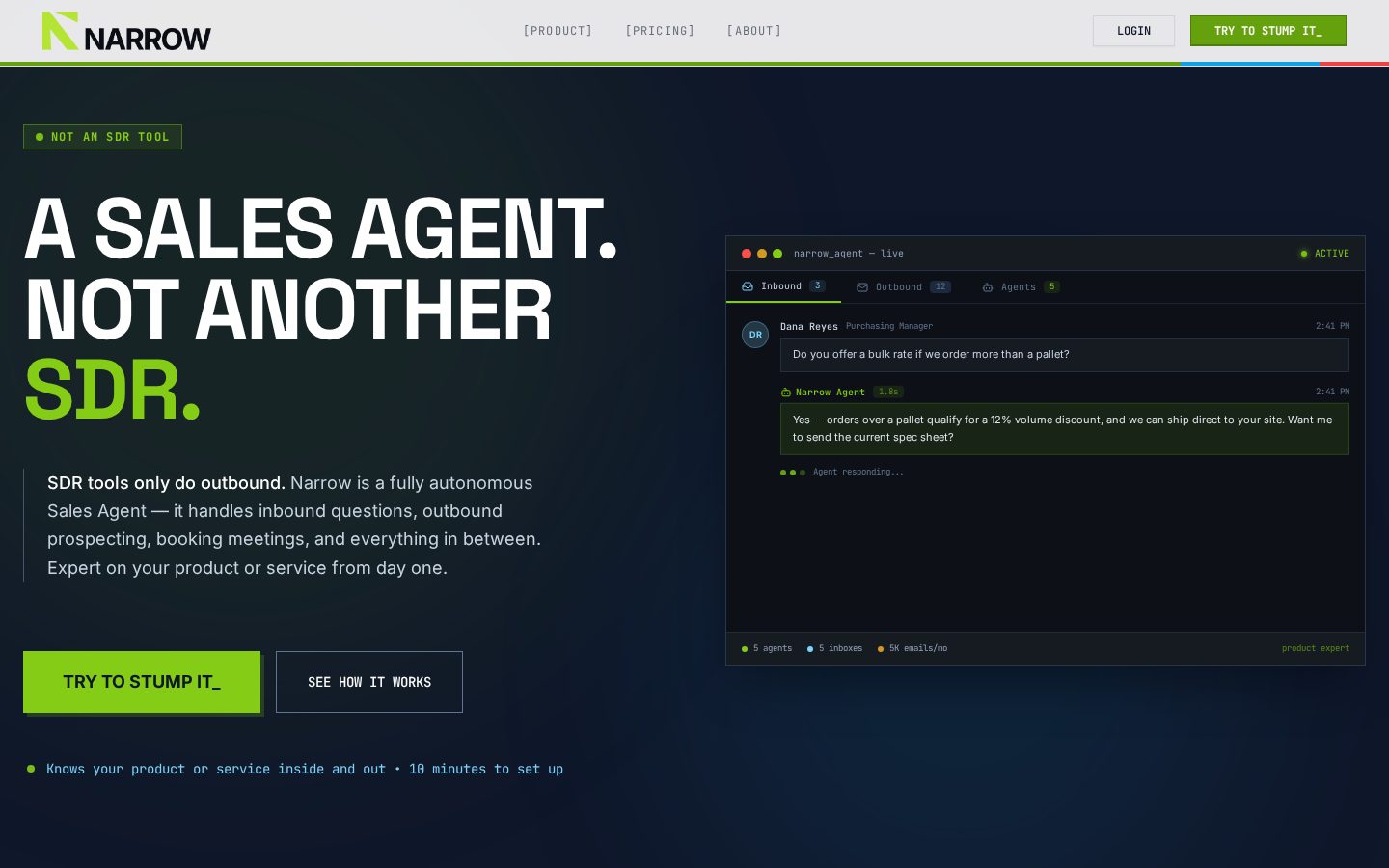 Narrow AI Homepage