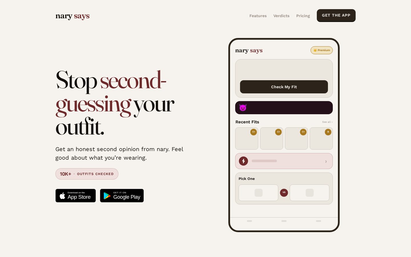 nary says Homepage