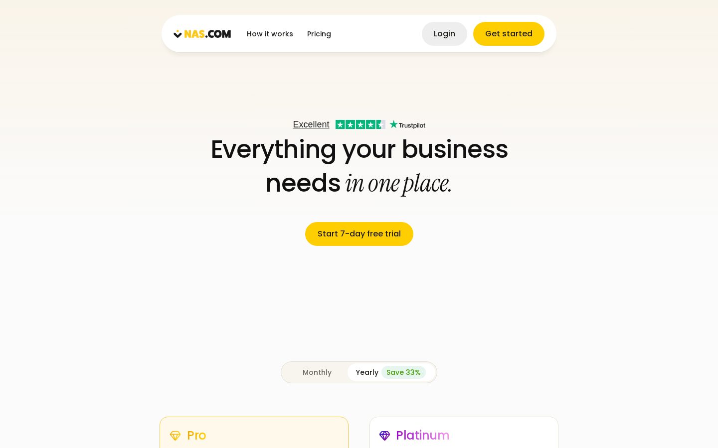 Nas.io v2 Pricing
