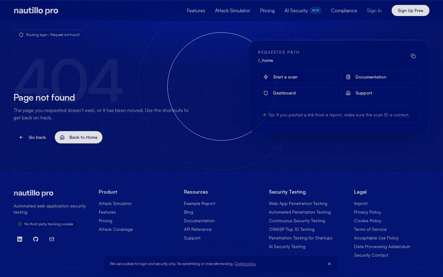 Nautillo Pro Homepage