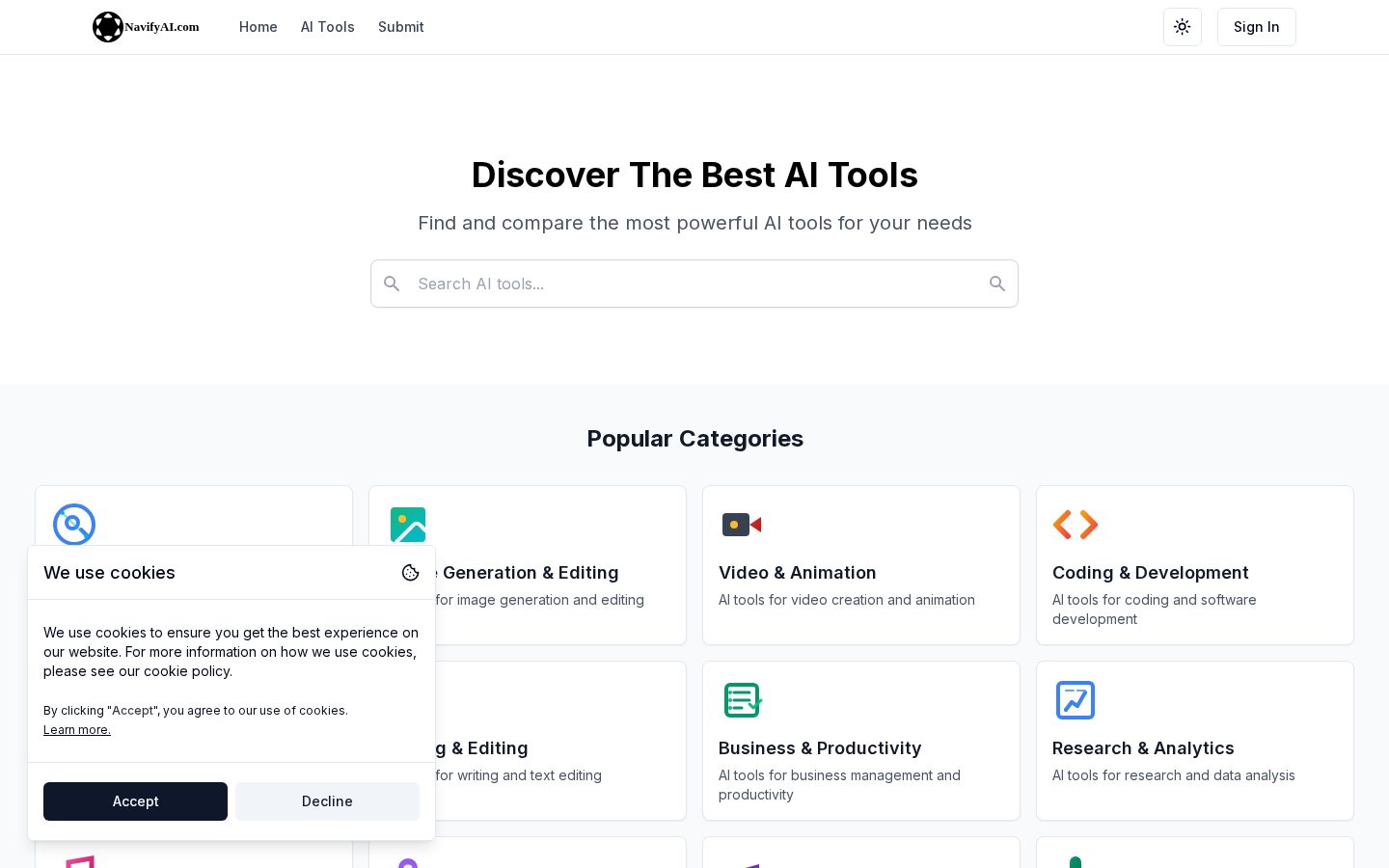 NavifyAI Homepage