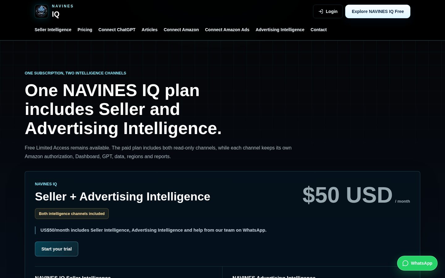 NAVINES IQ Pricing