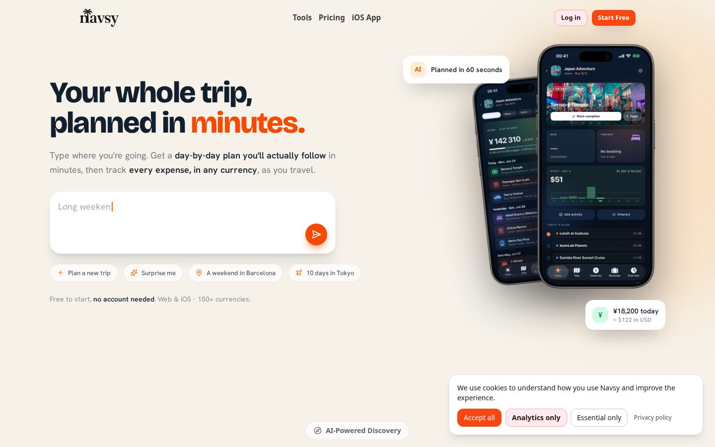 Navsy Homepage