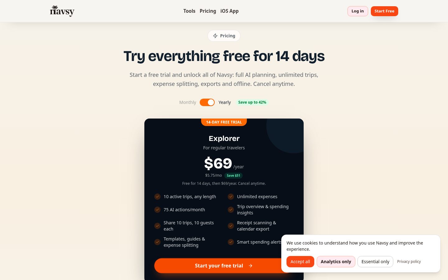 Navsy Pricing
