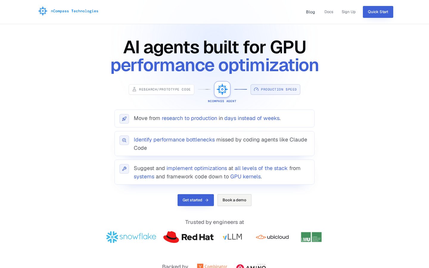 nCompass Tech Homepage