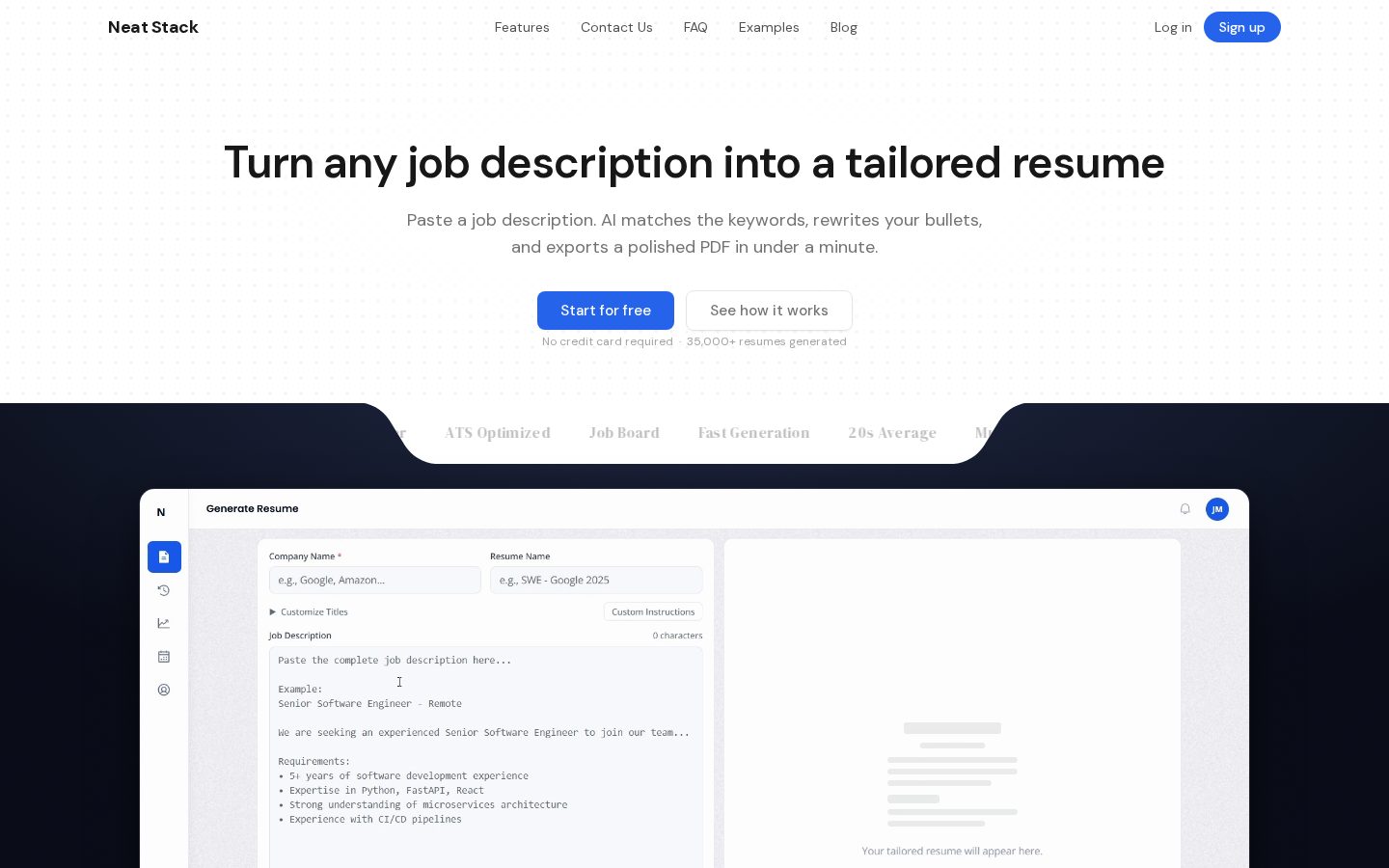 Neatstack Studio Homepage