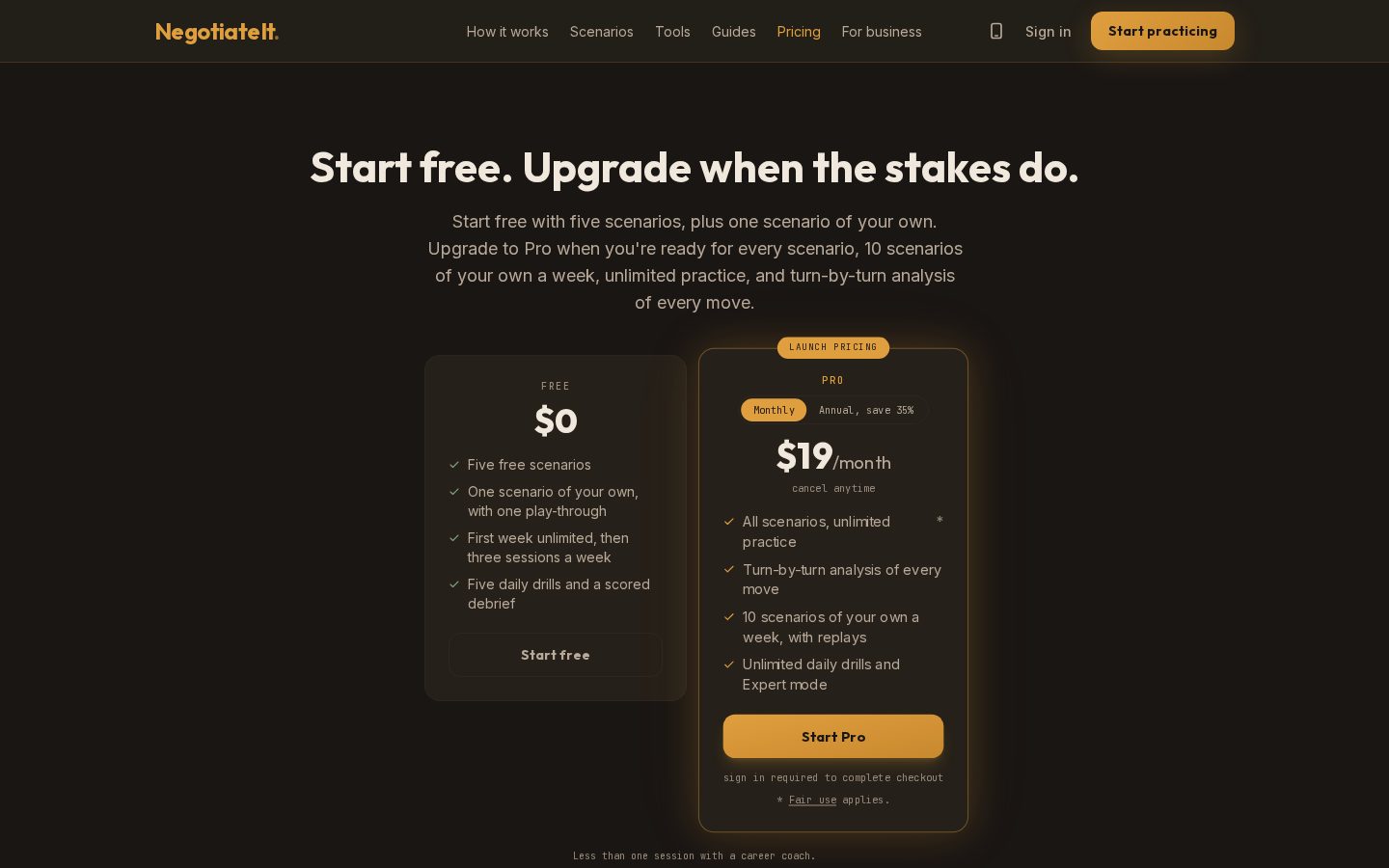 NegotiateIt Pricing