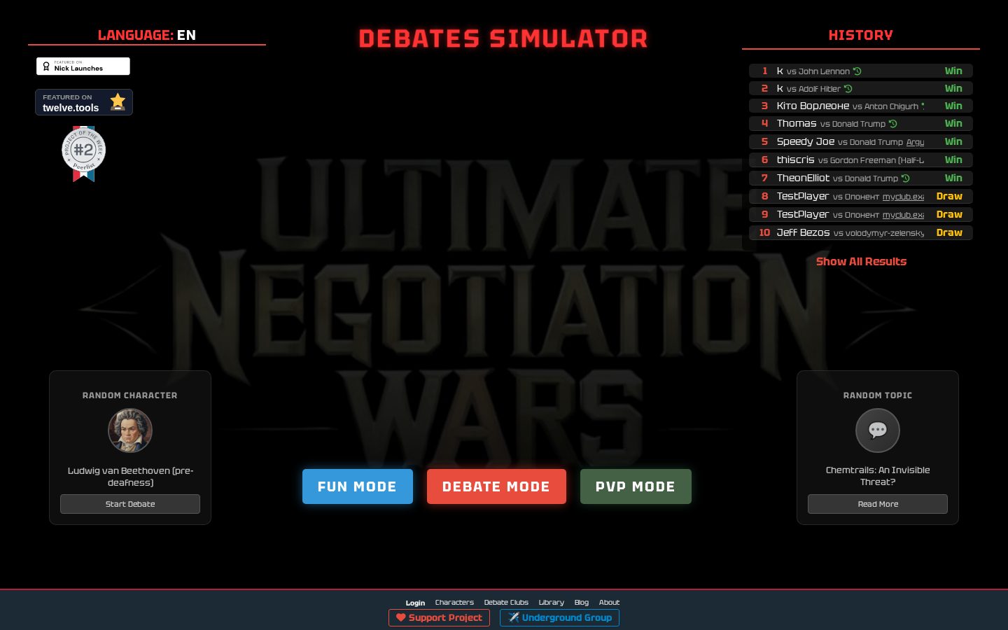 Negotiationwars Homepage