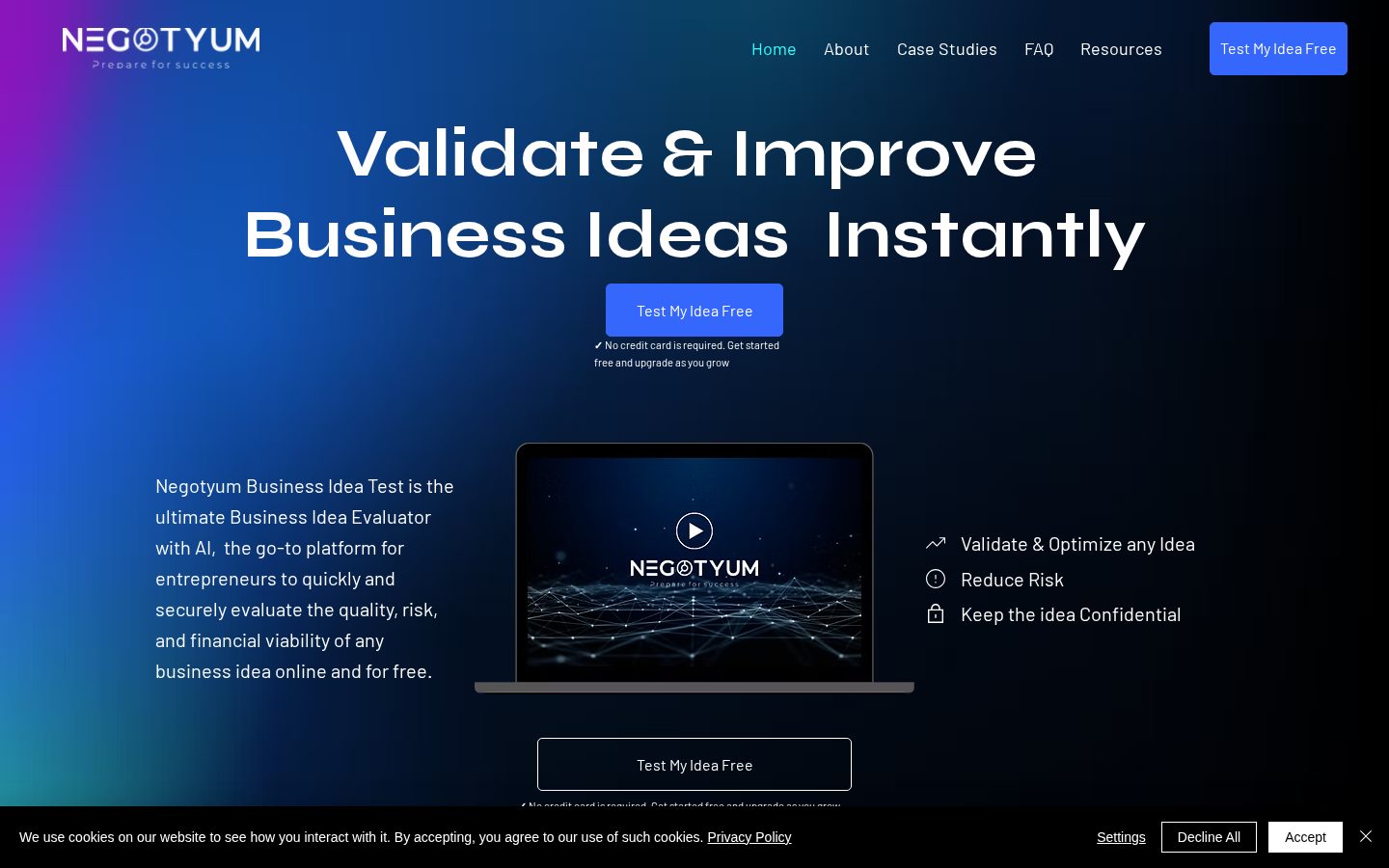 Negotyum Homepage