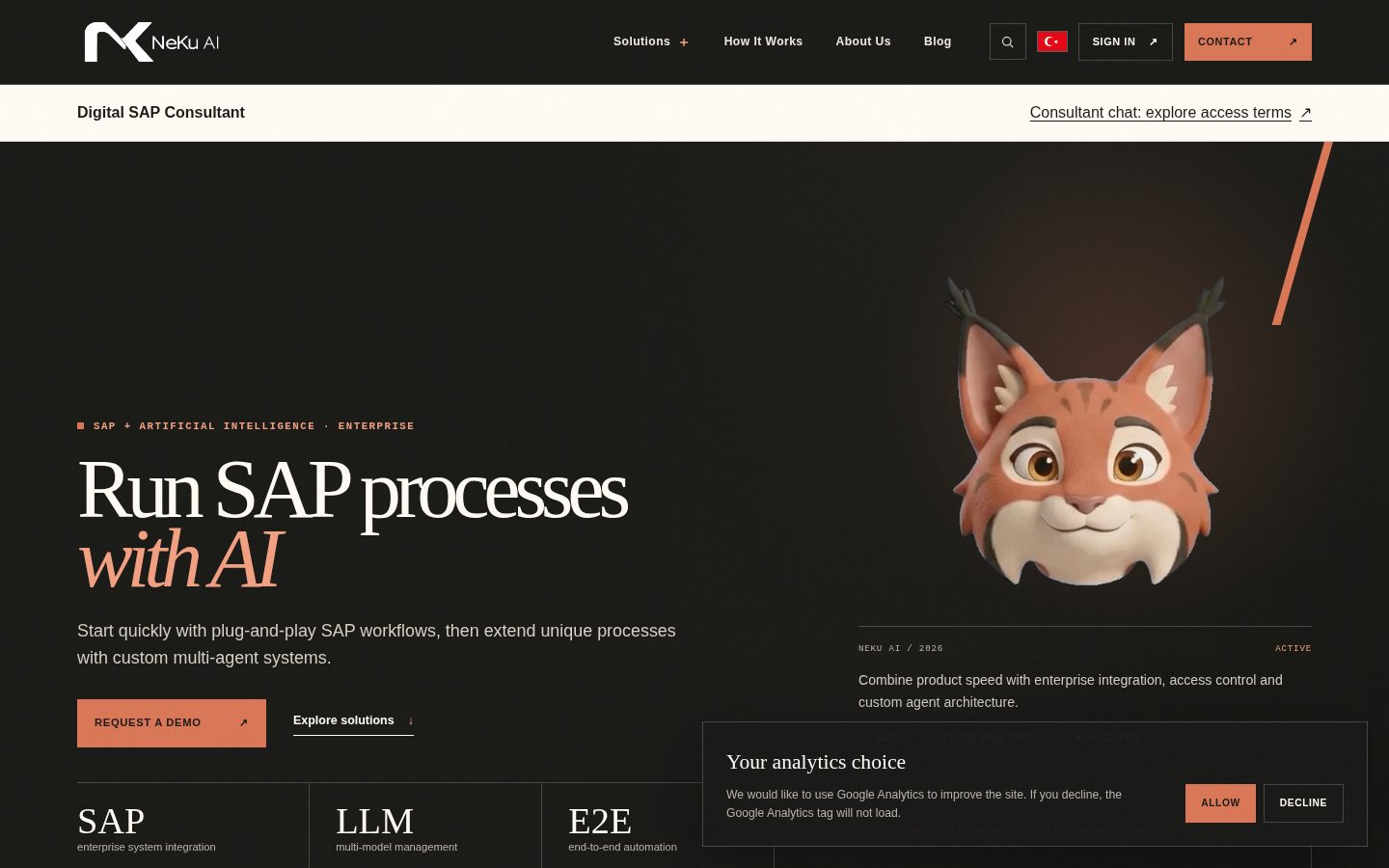 NeKu AI Homepage