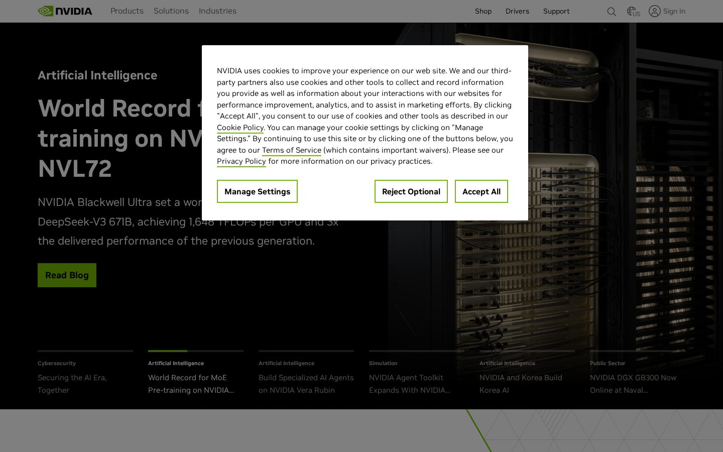 Nemotron 3 Ultra by NVIDIA Homepage