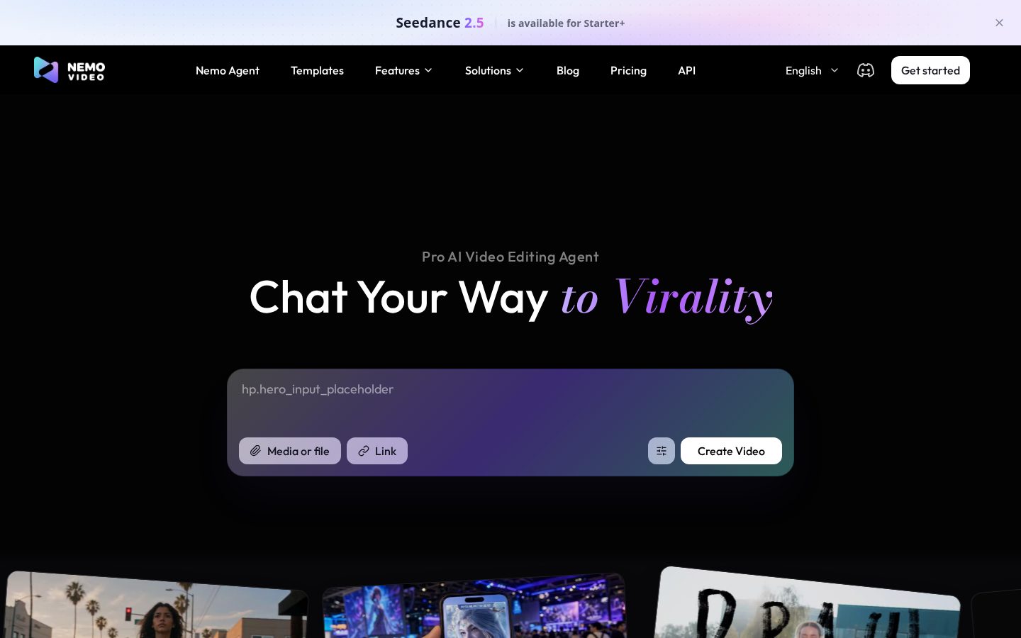 nemovideo Homepage