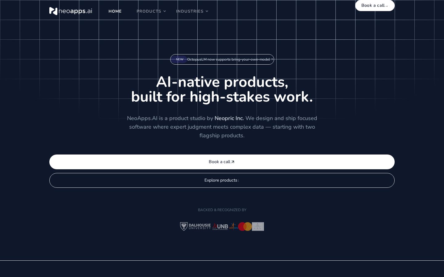 NeoApps.AI Homepage