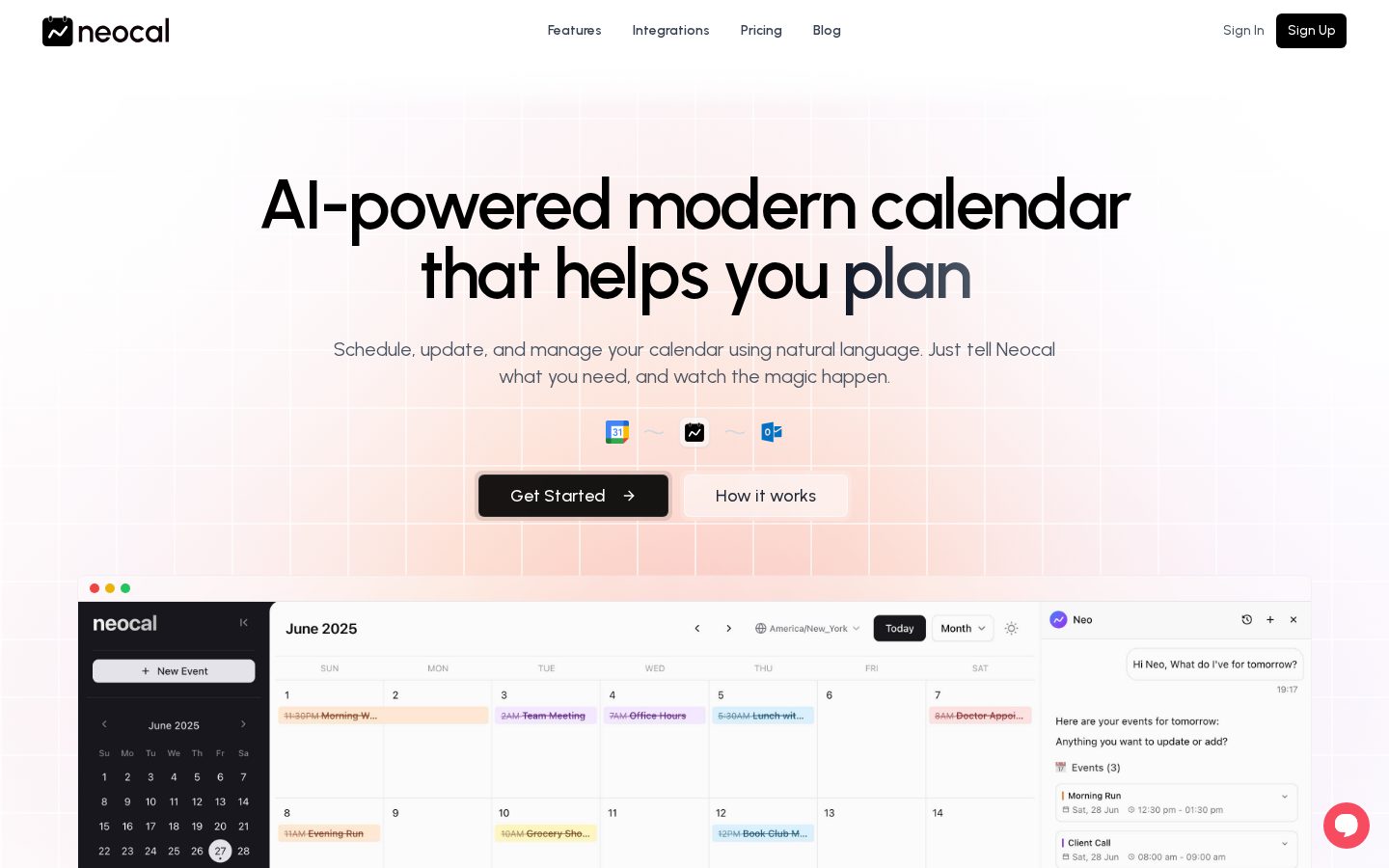 Neocal Homepage