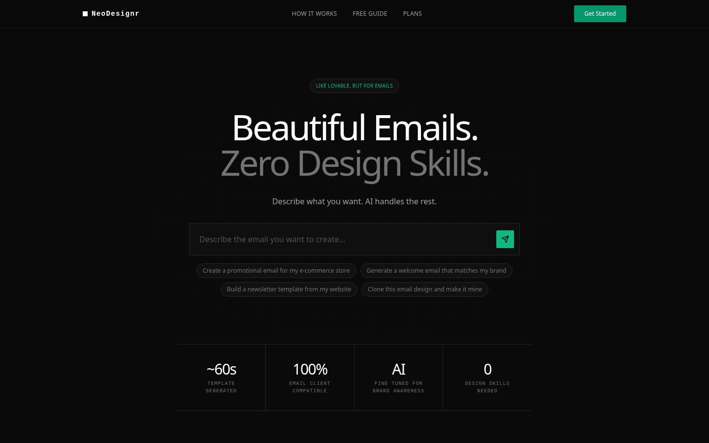 NeoDesignr Homepage