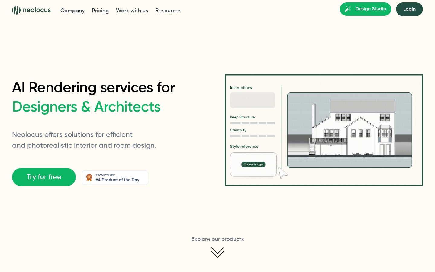 Neolocus AI Homepage