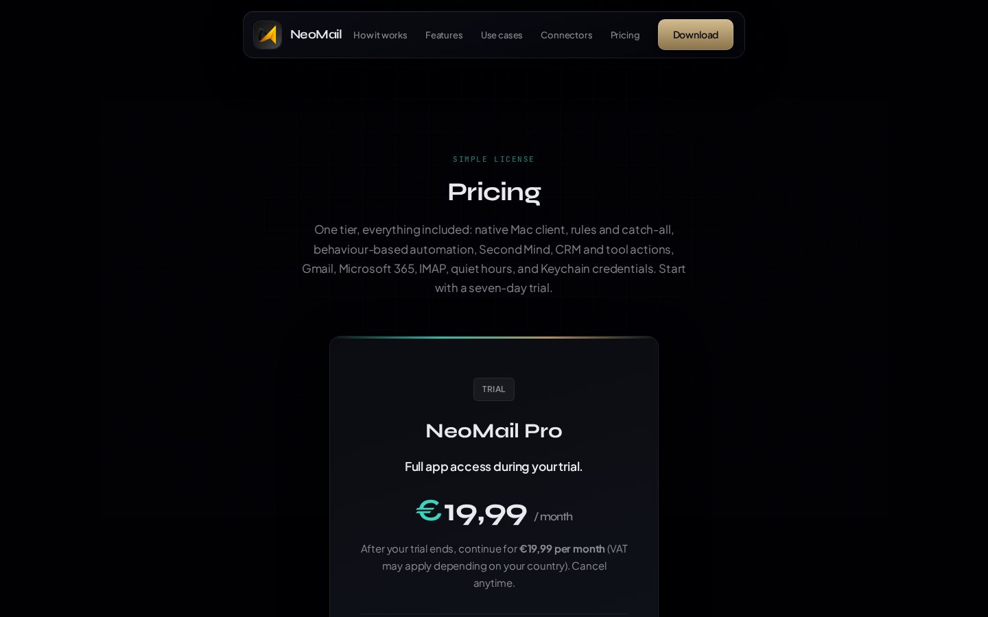 NeoMail Pricing