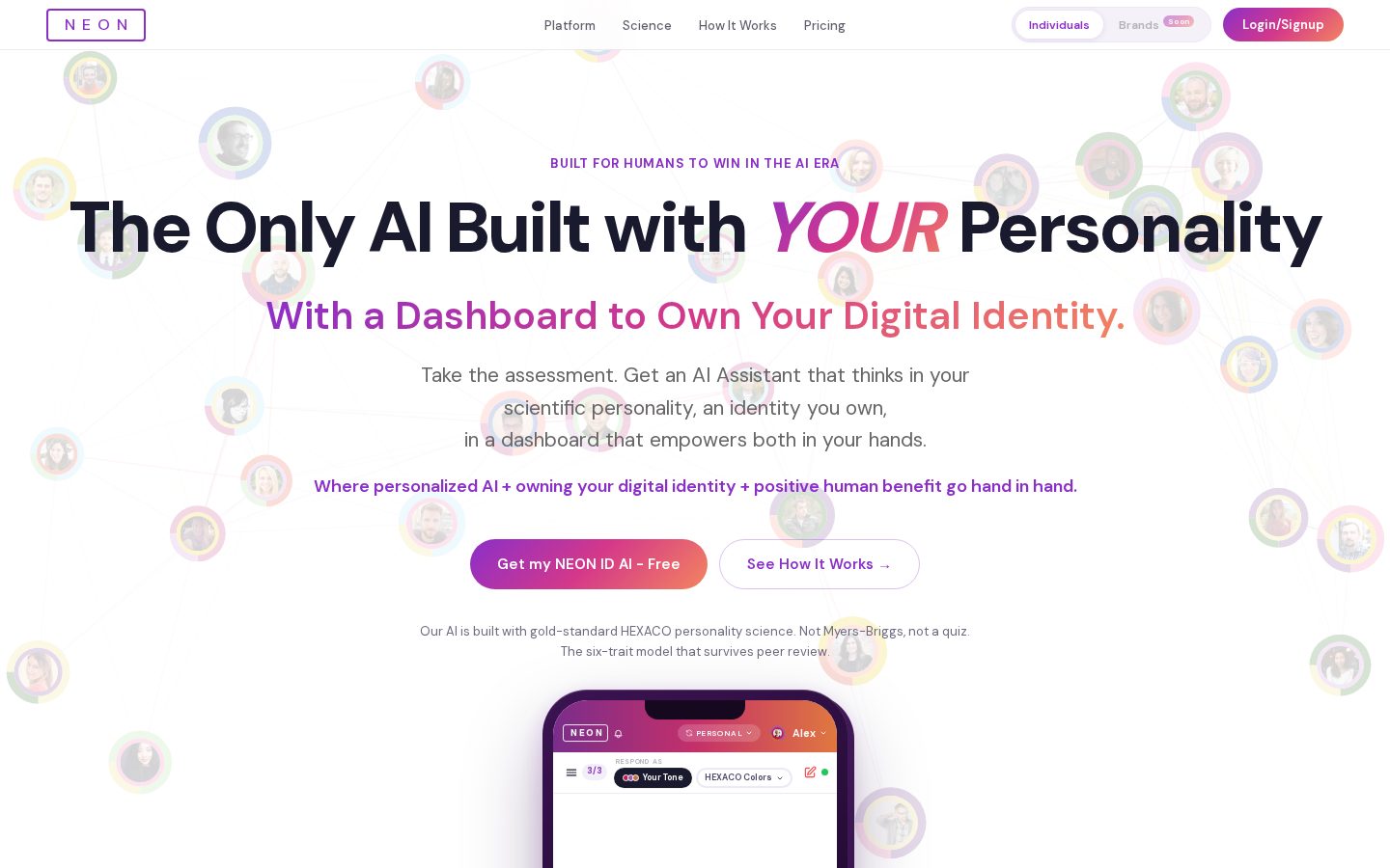 NEON ID Homepage