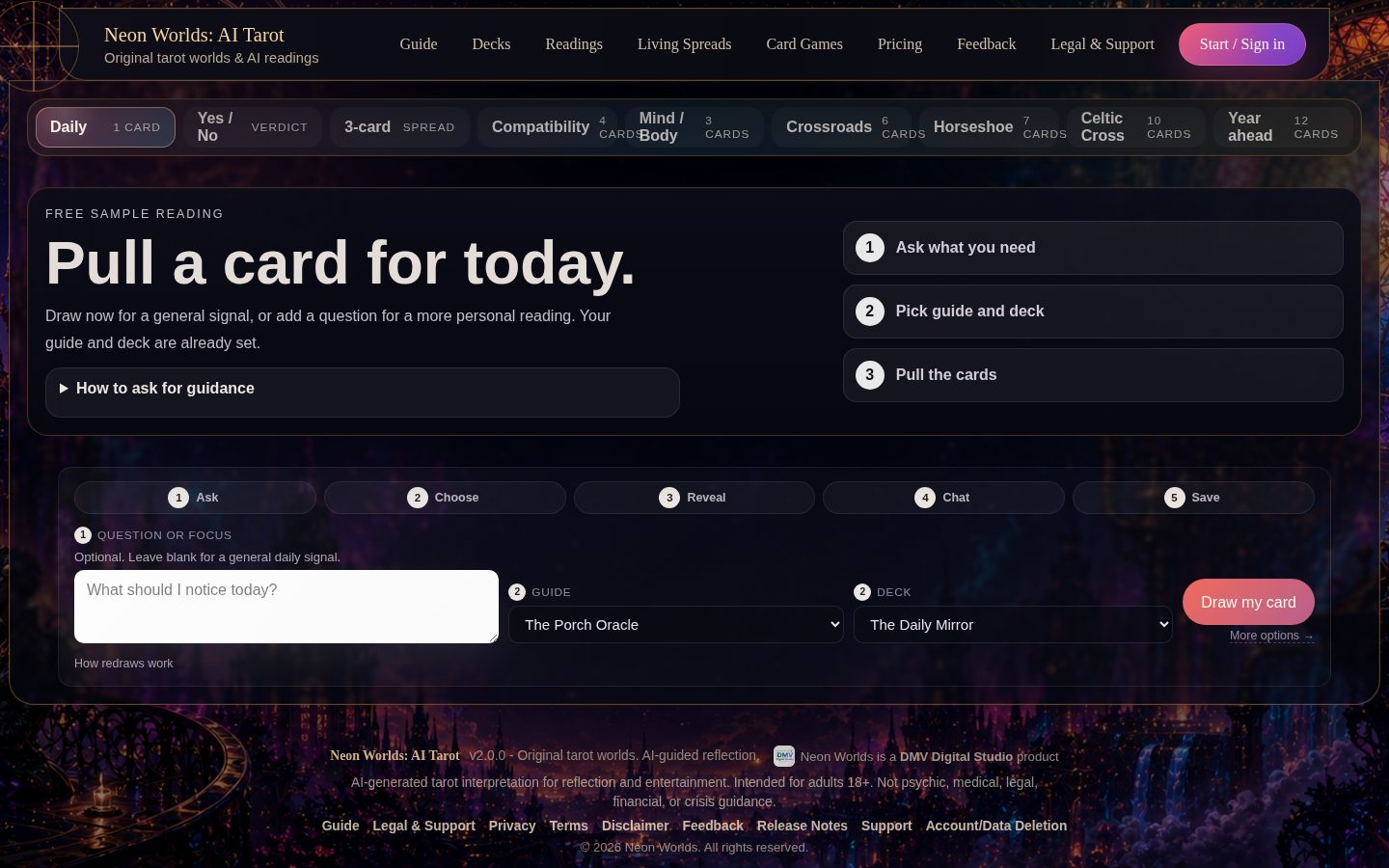Neon Worlds Homepage