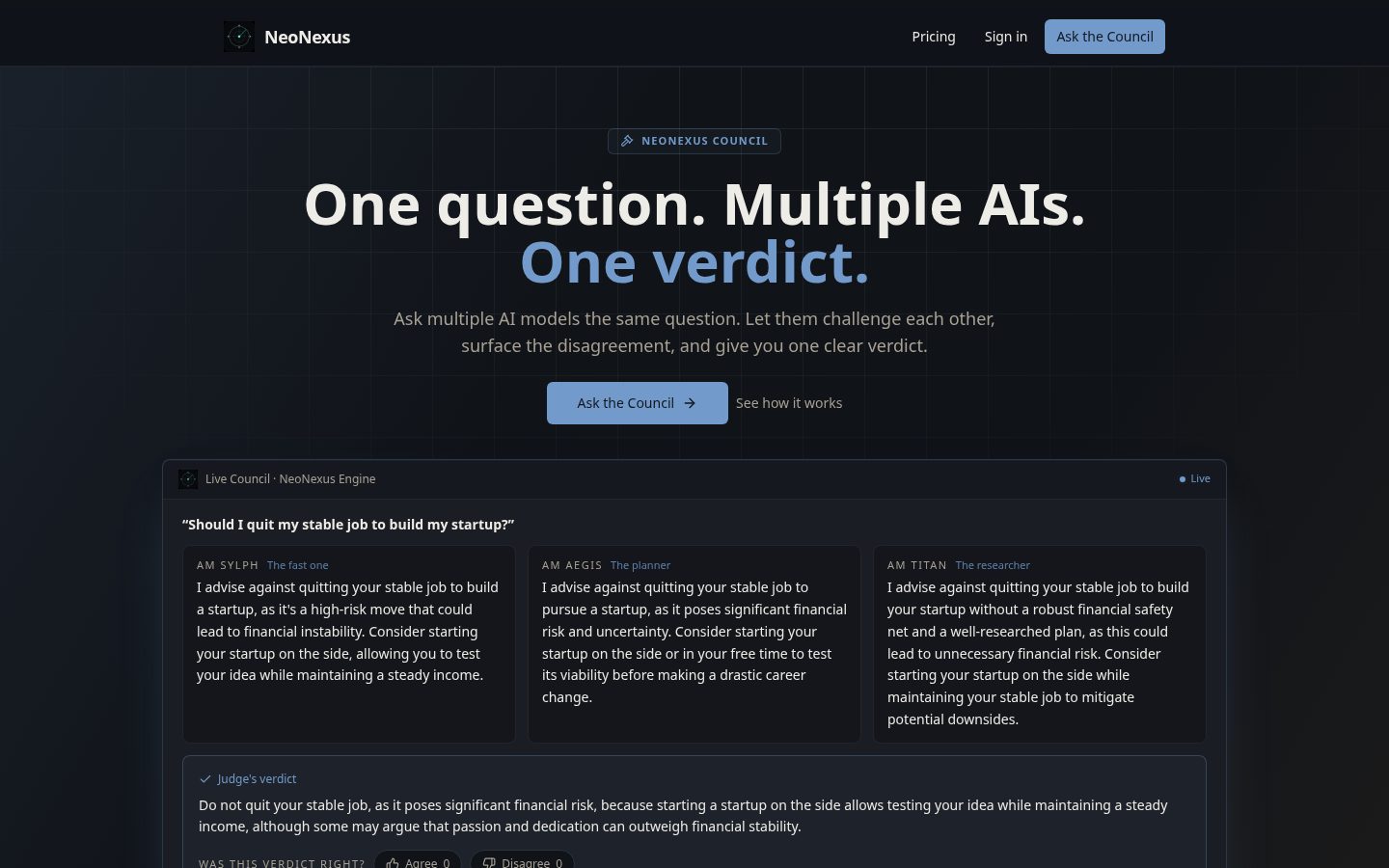 NeoNexus Homepage