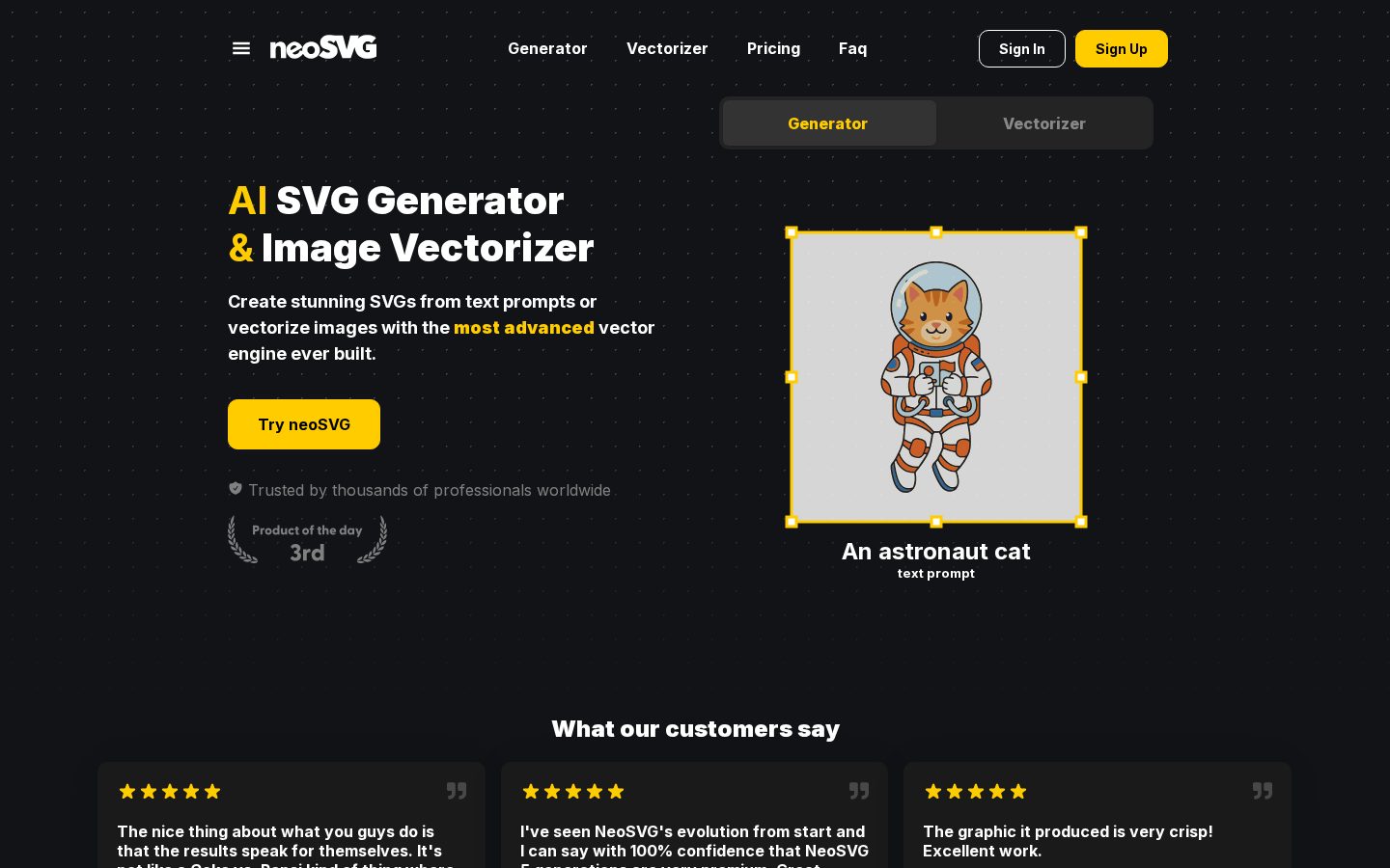 neoSVG Homepage