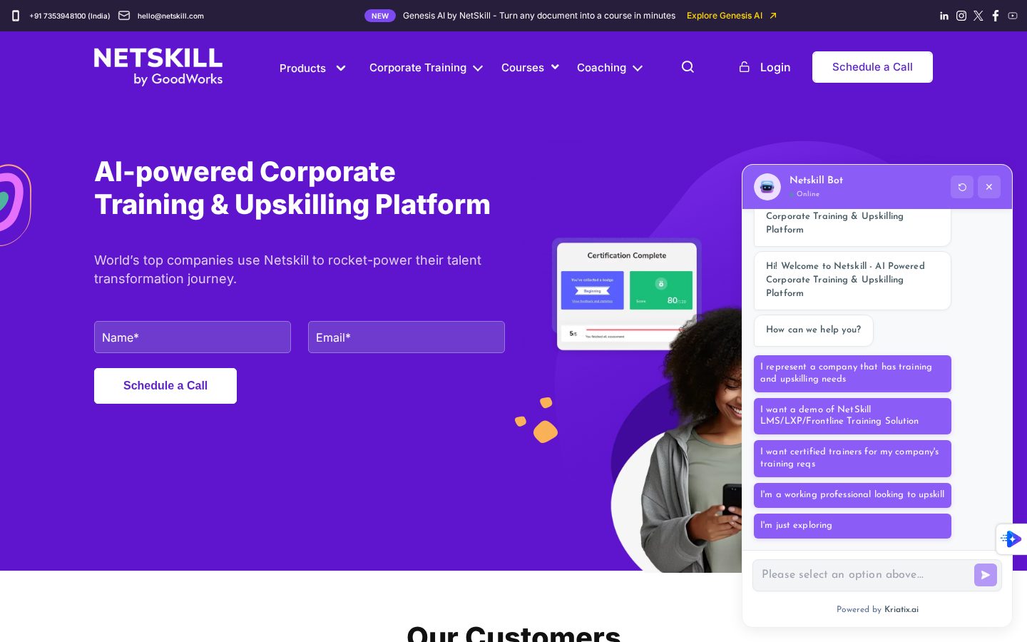 NetSkill Homepage