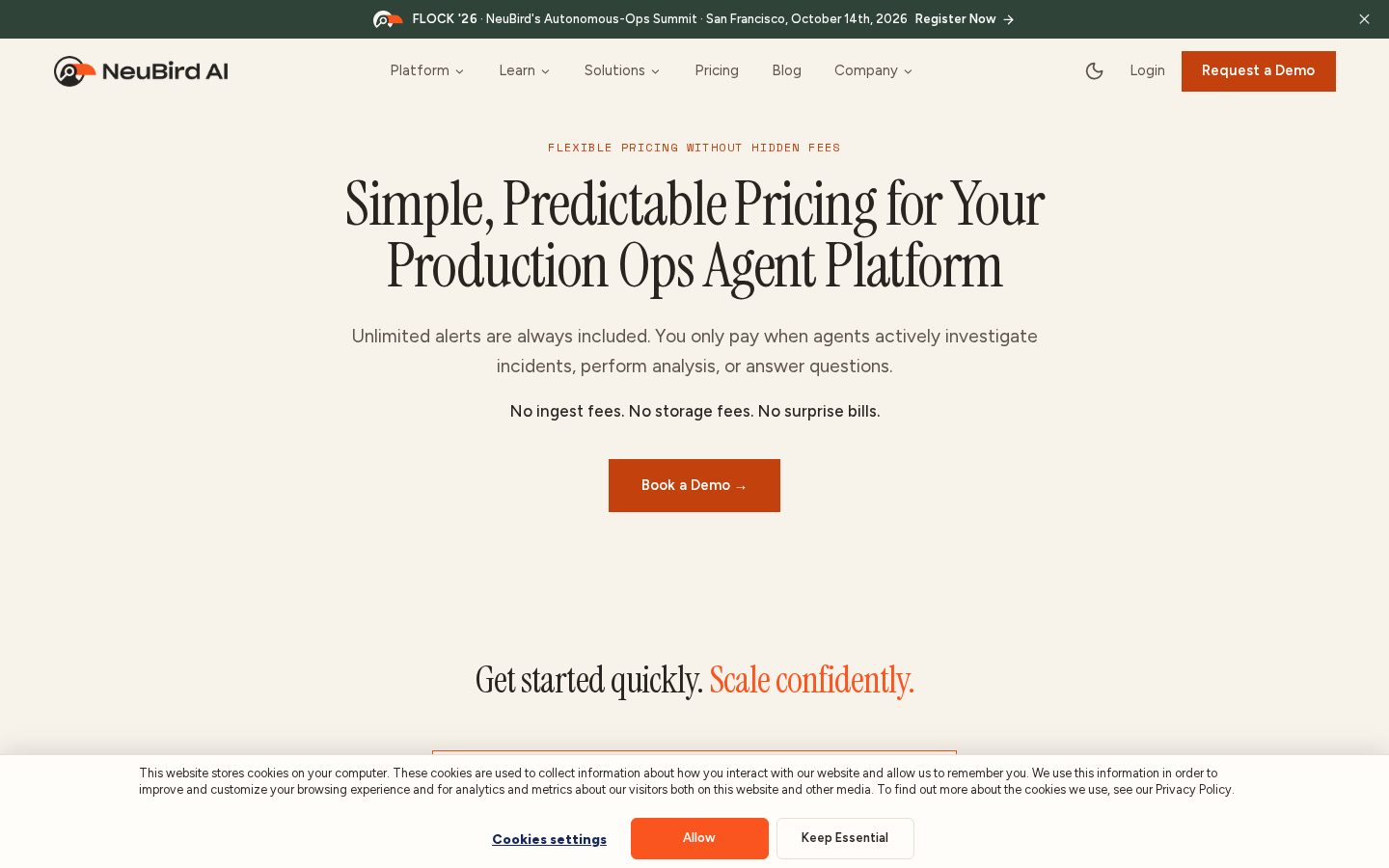 Neubird AI Pricing