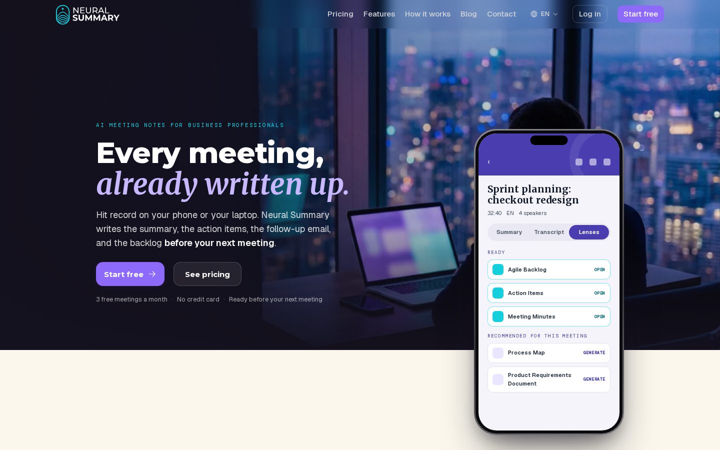 Neural Summary Homepage