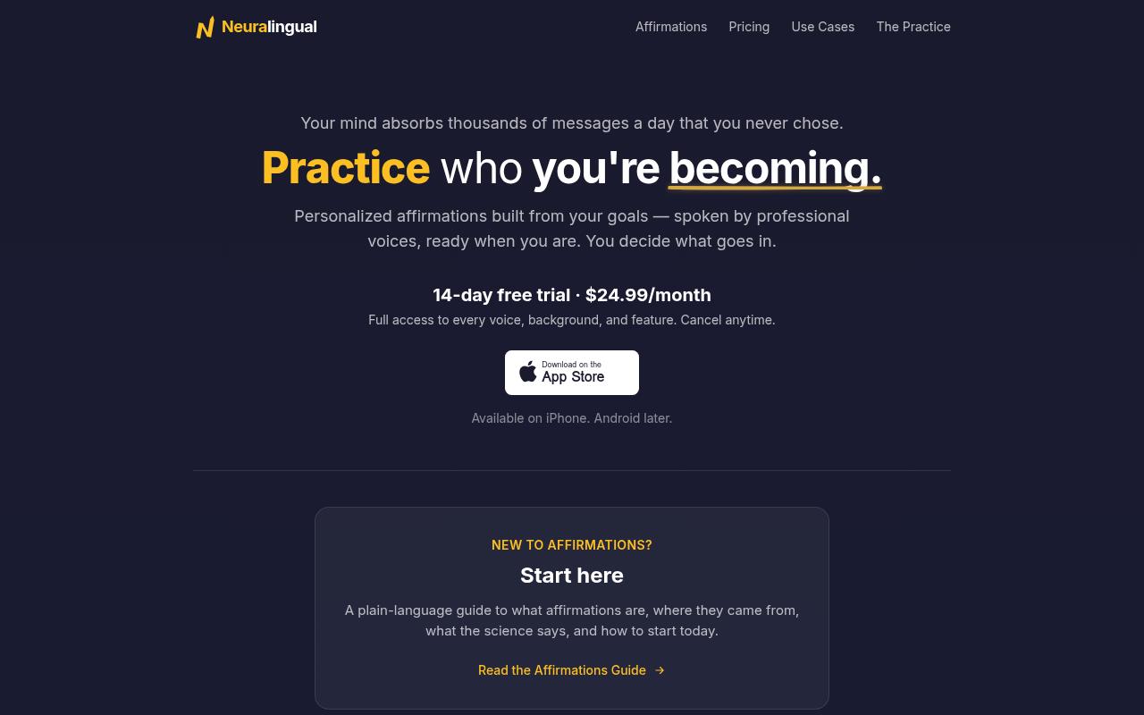 Neuralingual Homepage