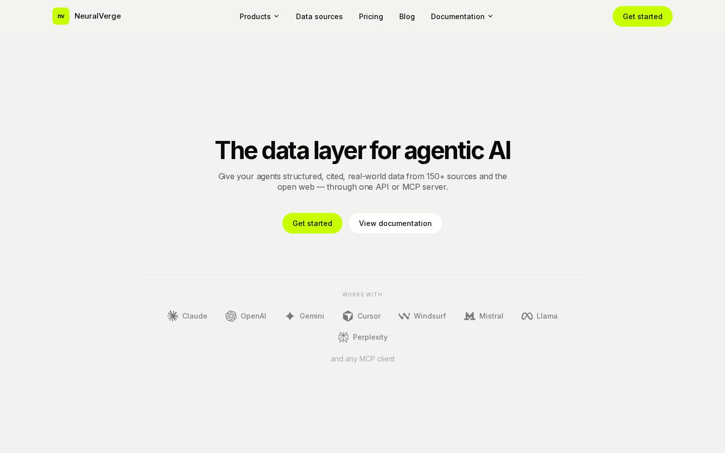 NeuralVerge Homepage