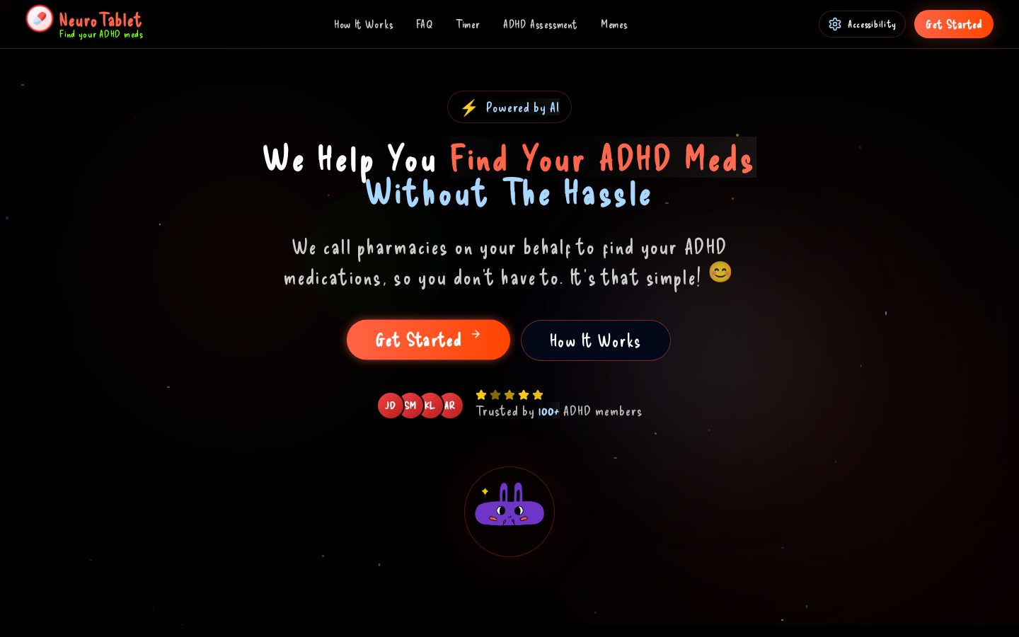 Neuro Tablet Homepage