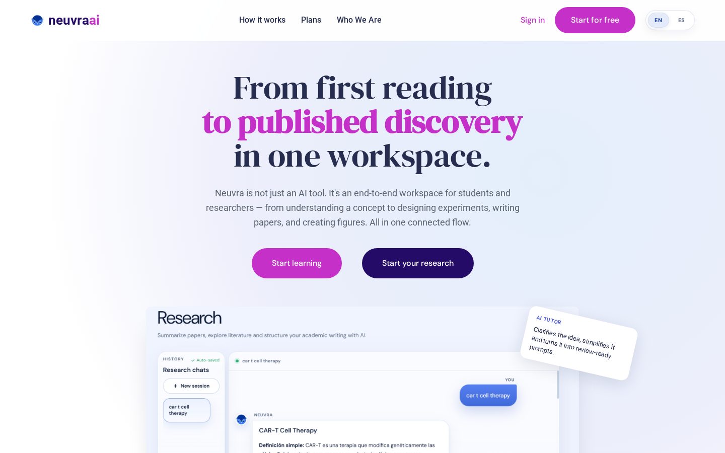 Neuvra Homepage