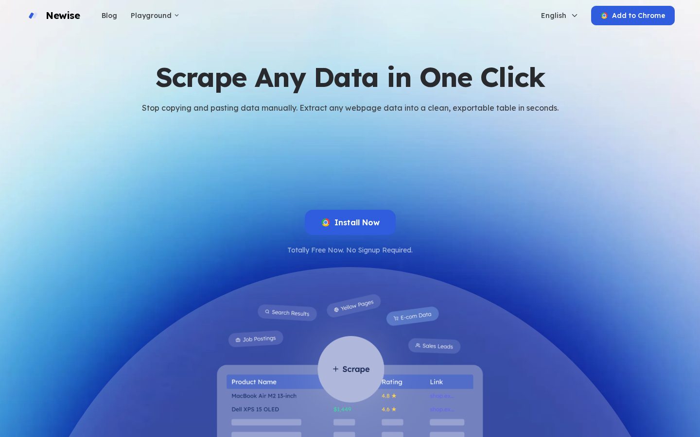 Newise Homepage