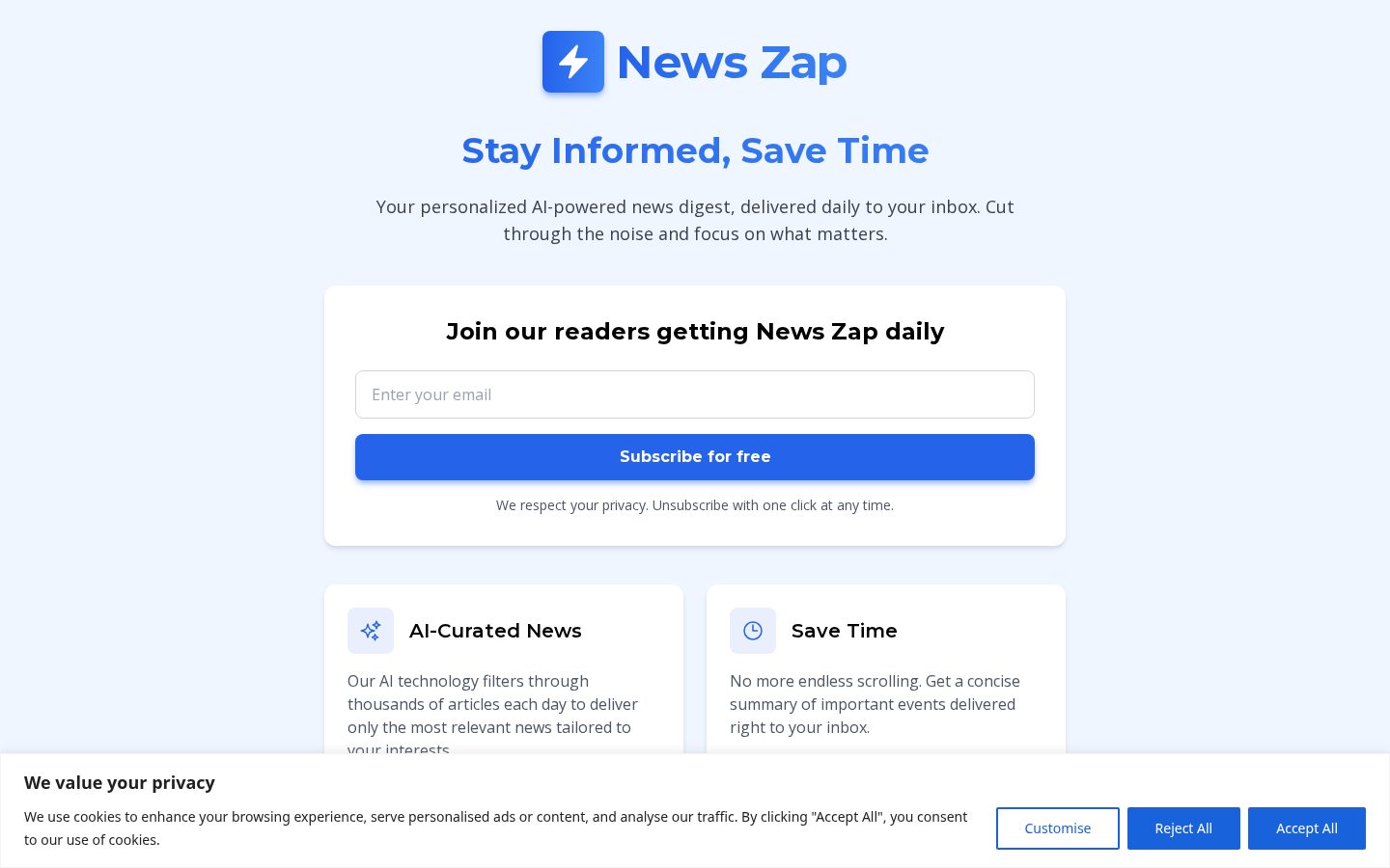news-zap Homepage