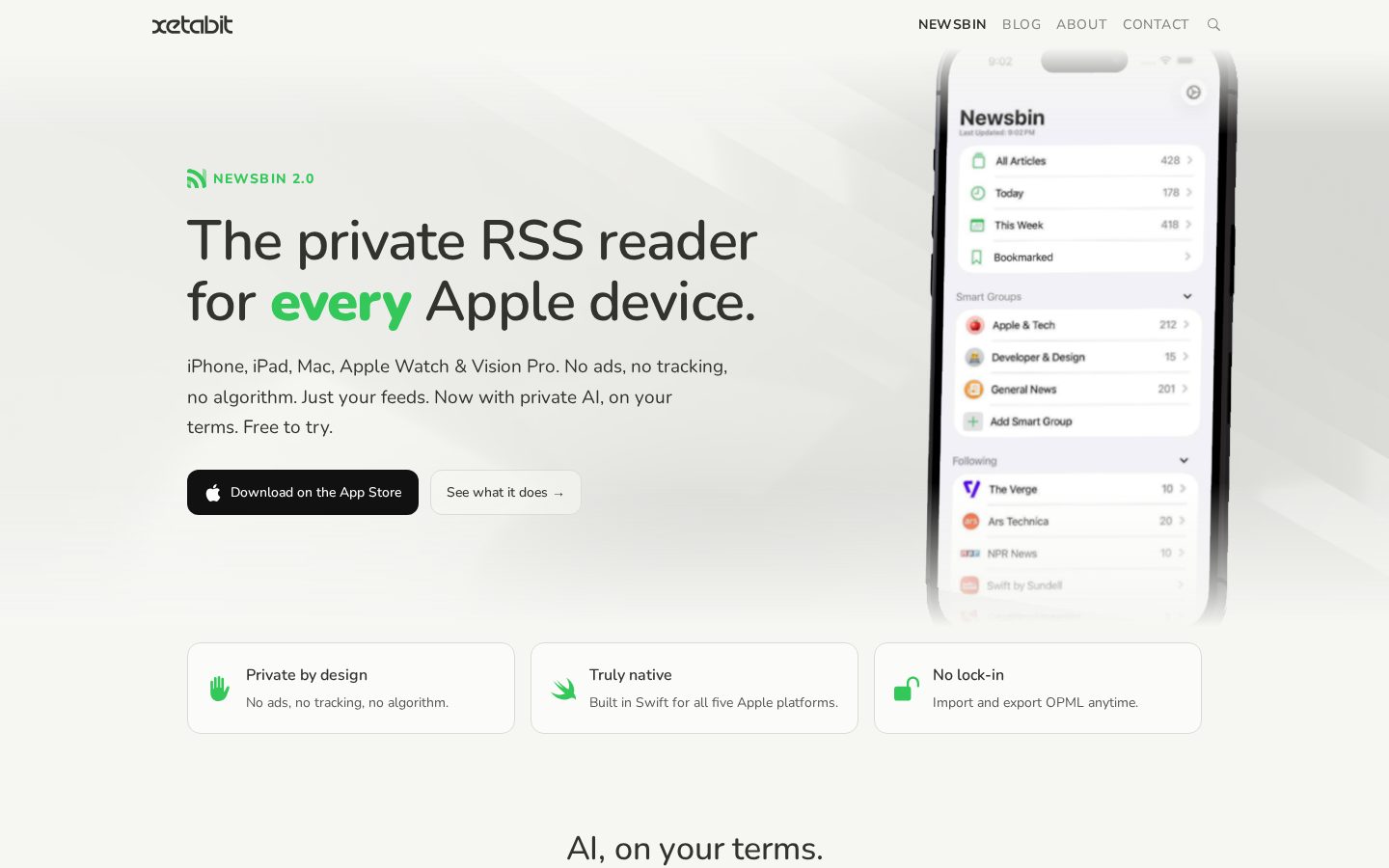 Newsbin Homepage
