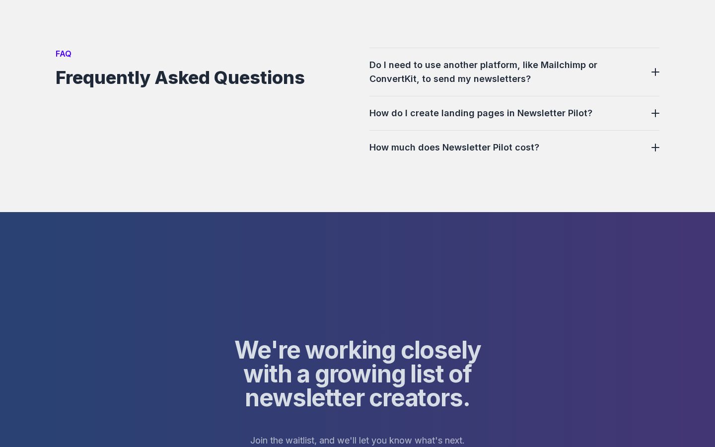 Newsletter Pilot Pricing