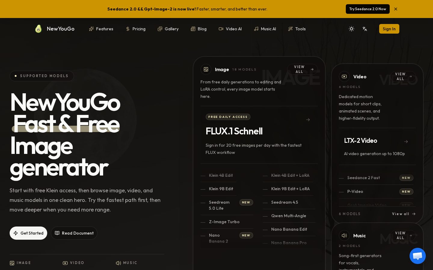 NewYouGo Homepage
