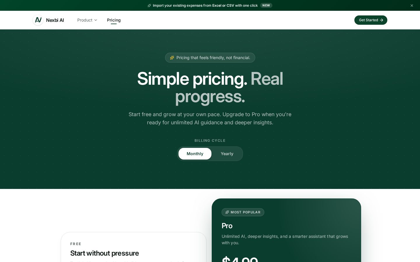 Nexbi AI Pricing