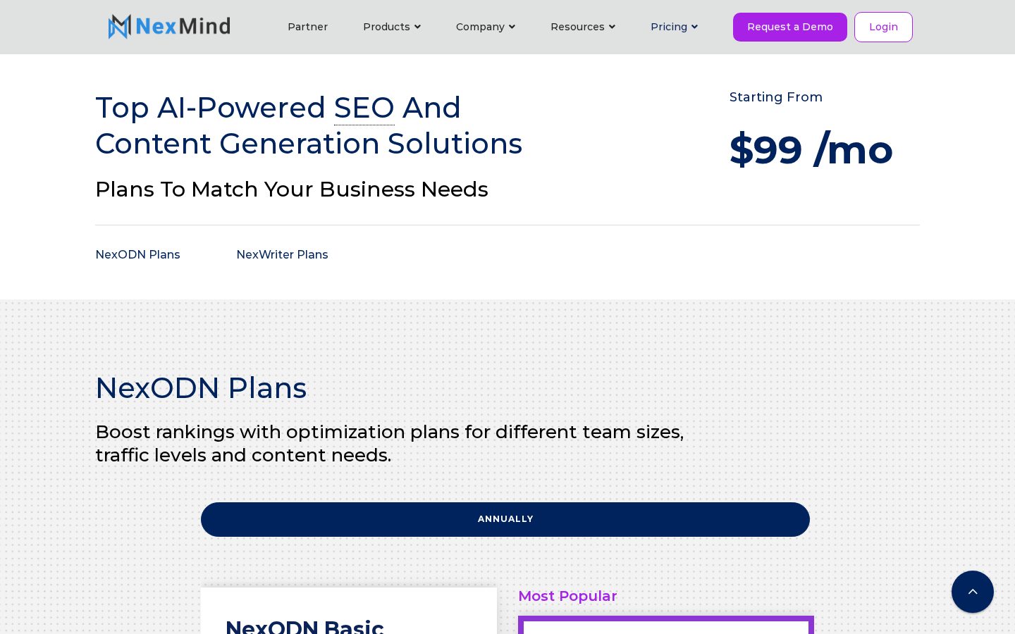 NexMind Pricing