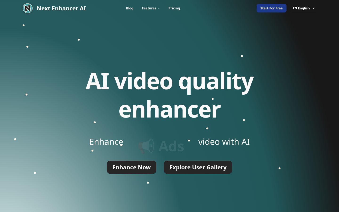 Next Enhancer AI Homepage