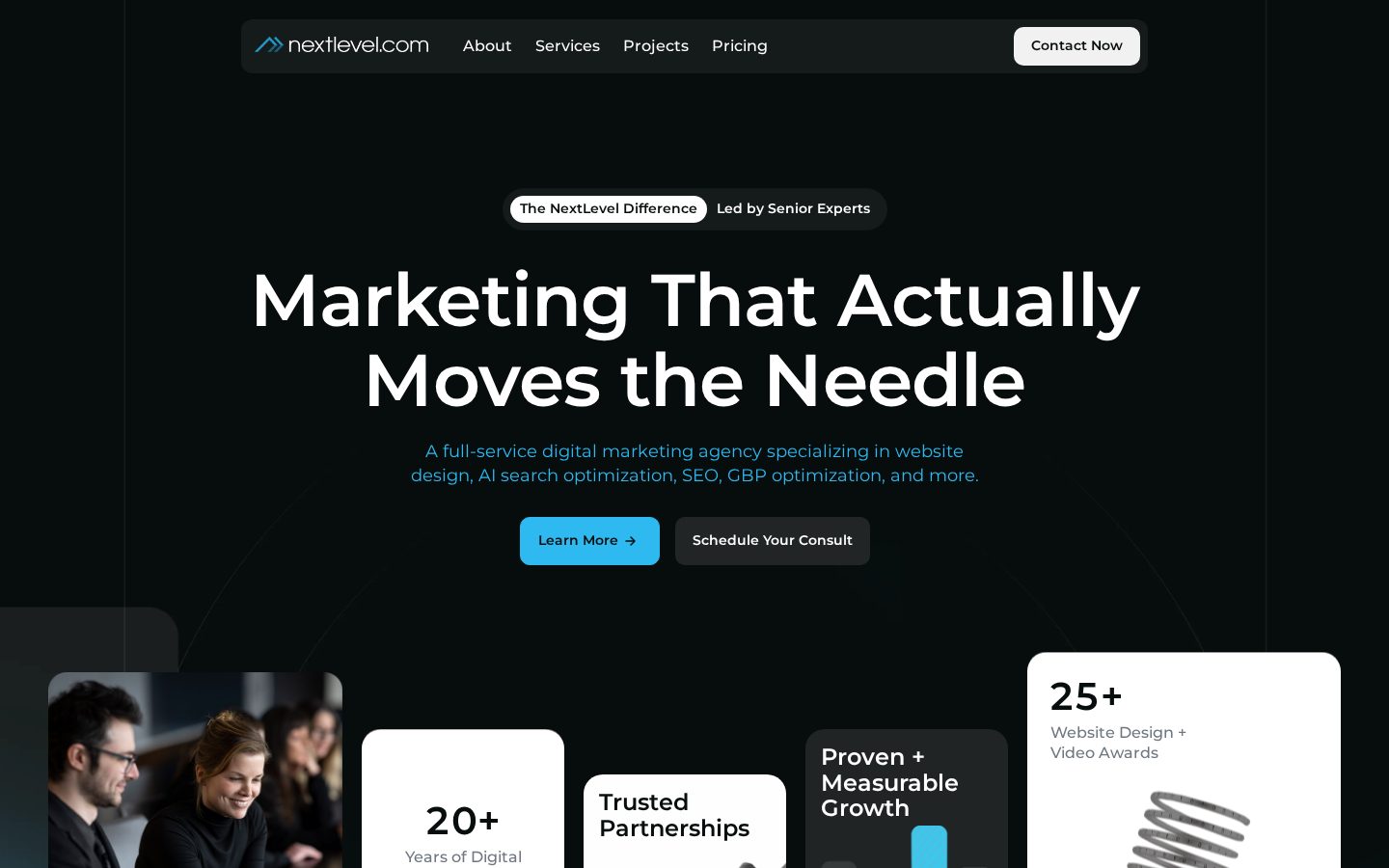 Next Level Labs Homepage
