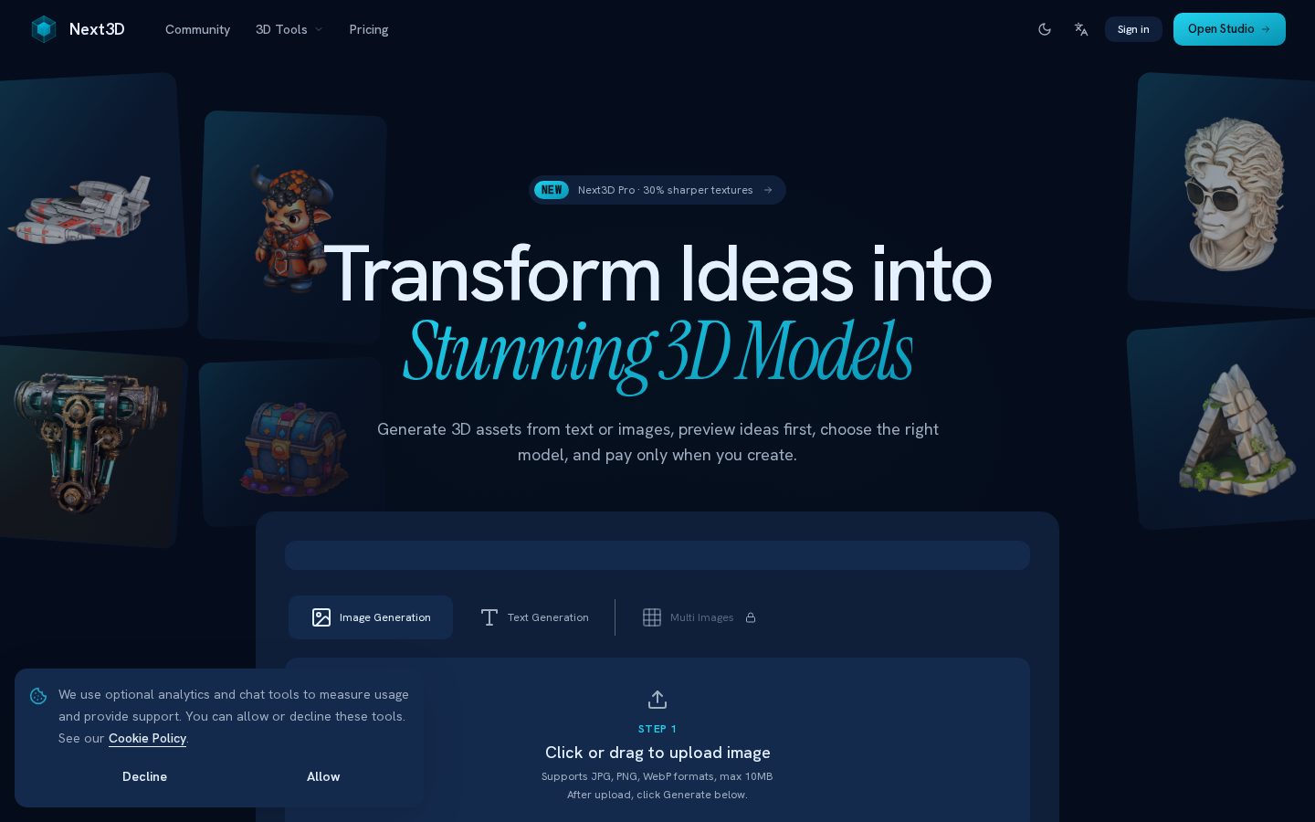 Next3D Homepage
