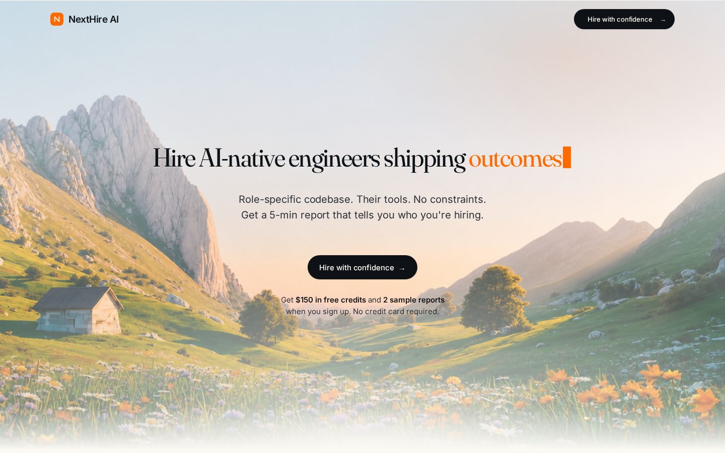 NextHire AI Homepage