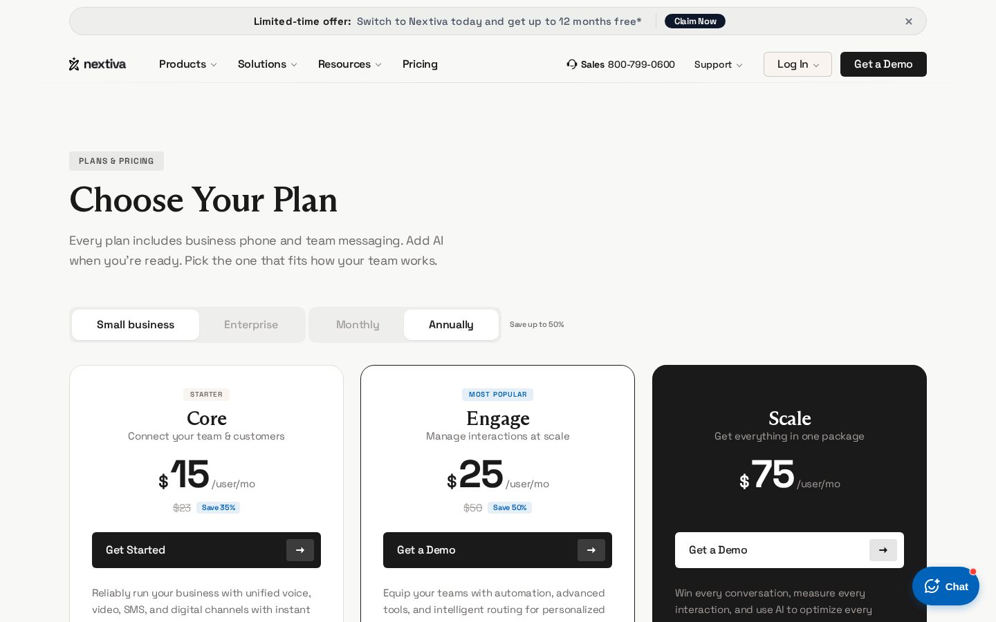 Nextiva Pricing
