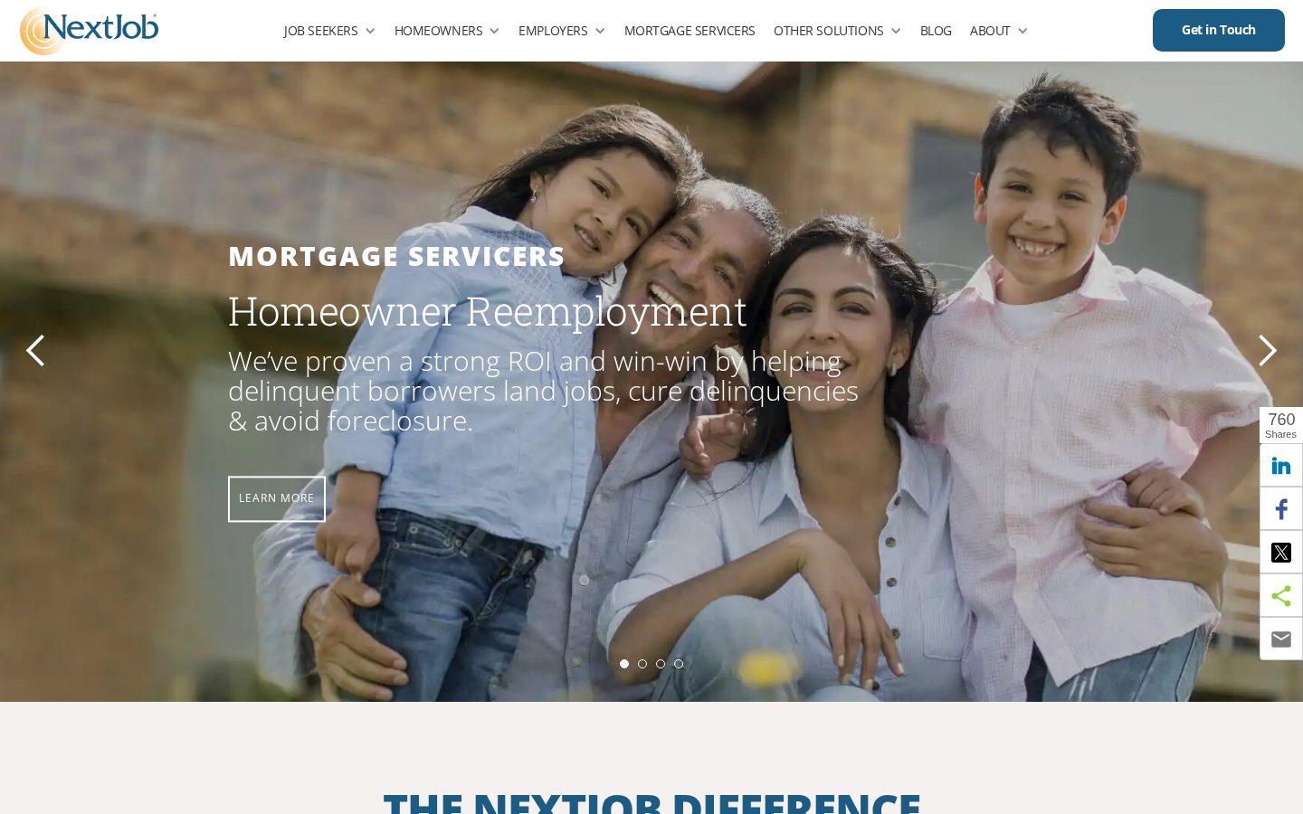 NextJob Homepage