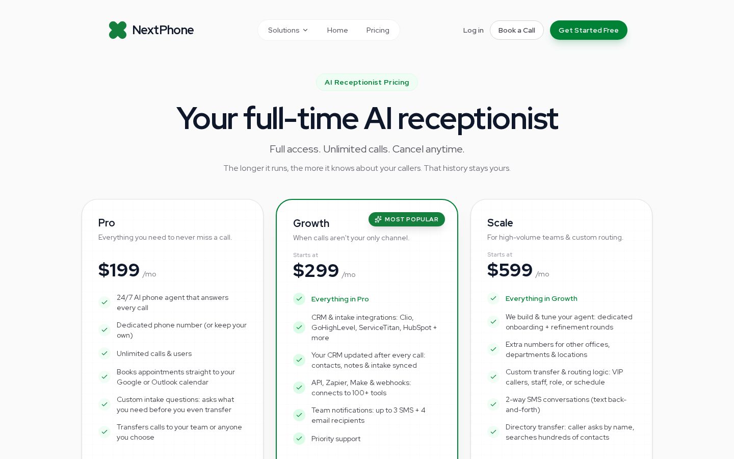 NextPhone Pricing