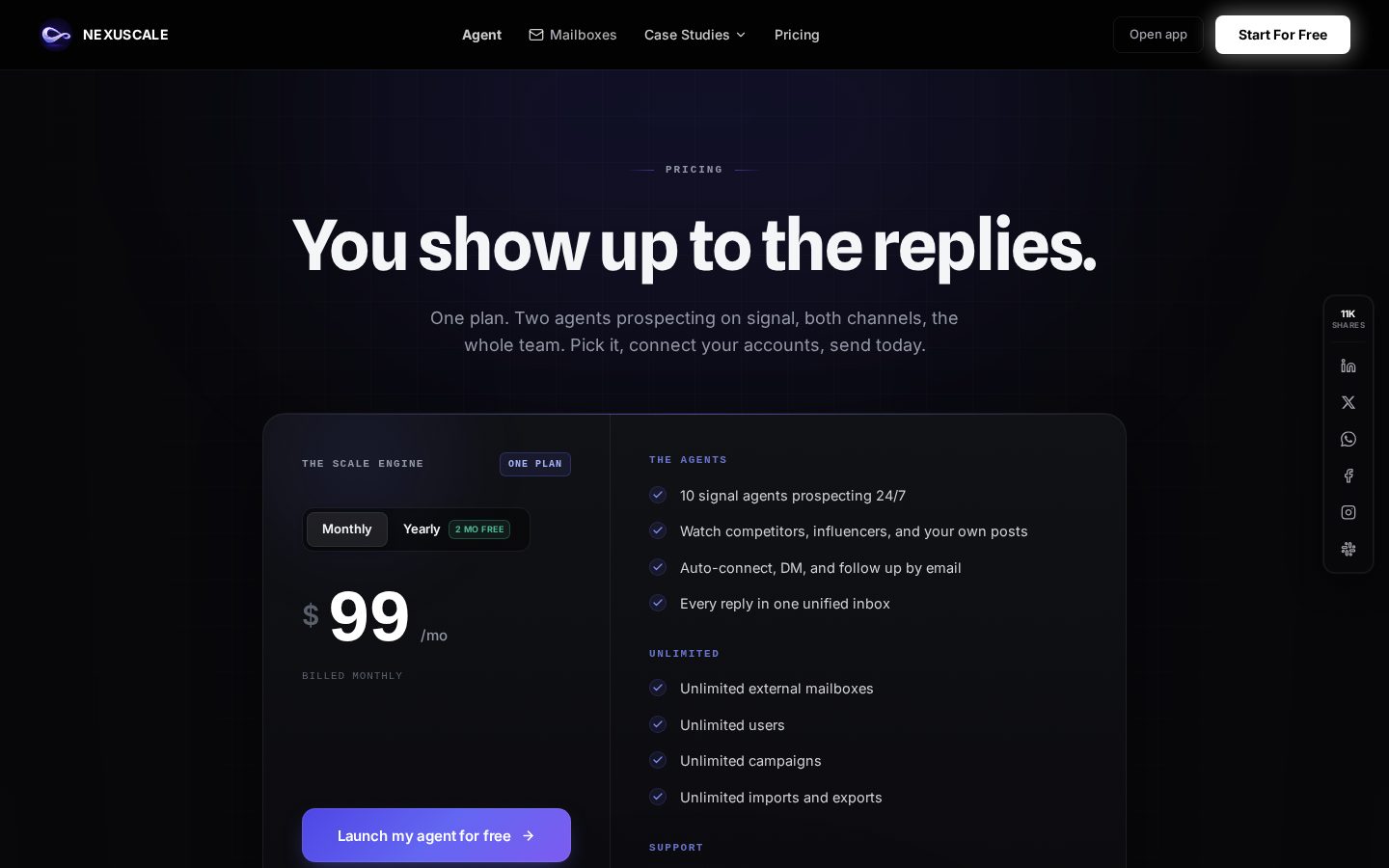 Nexuscale AI Pricing