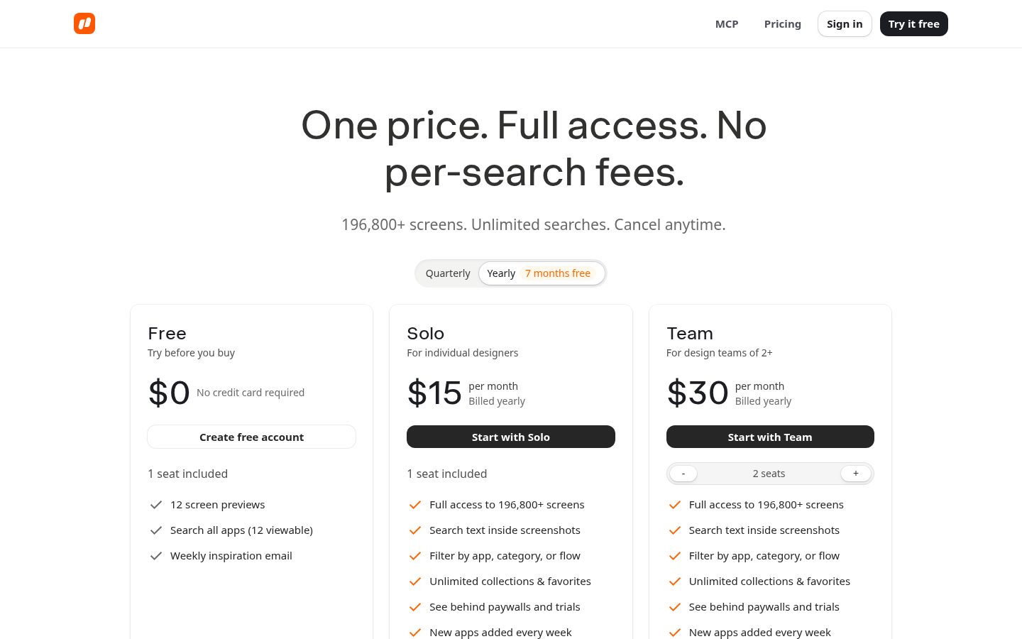 Nicelydone MCP Pricing