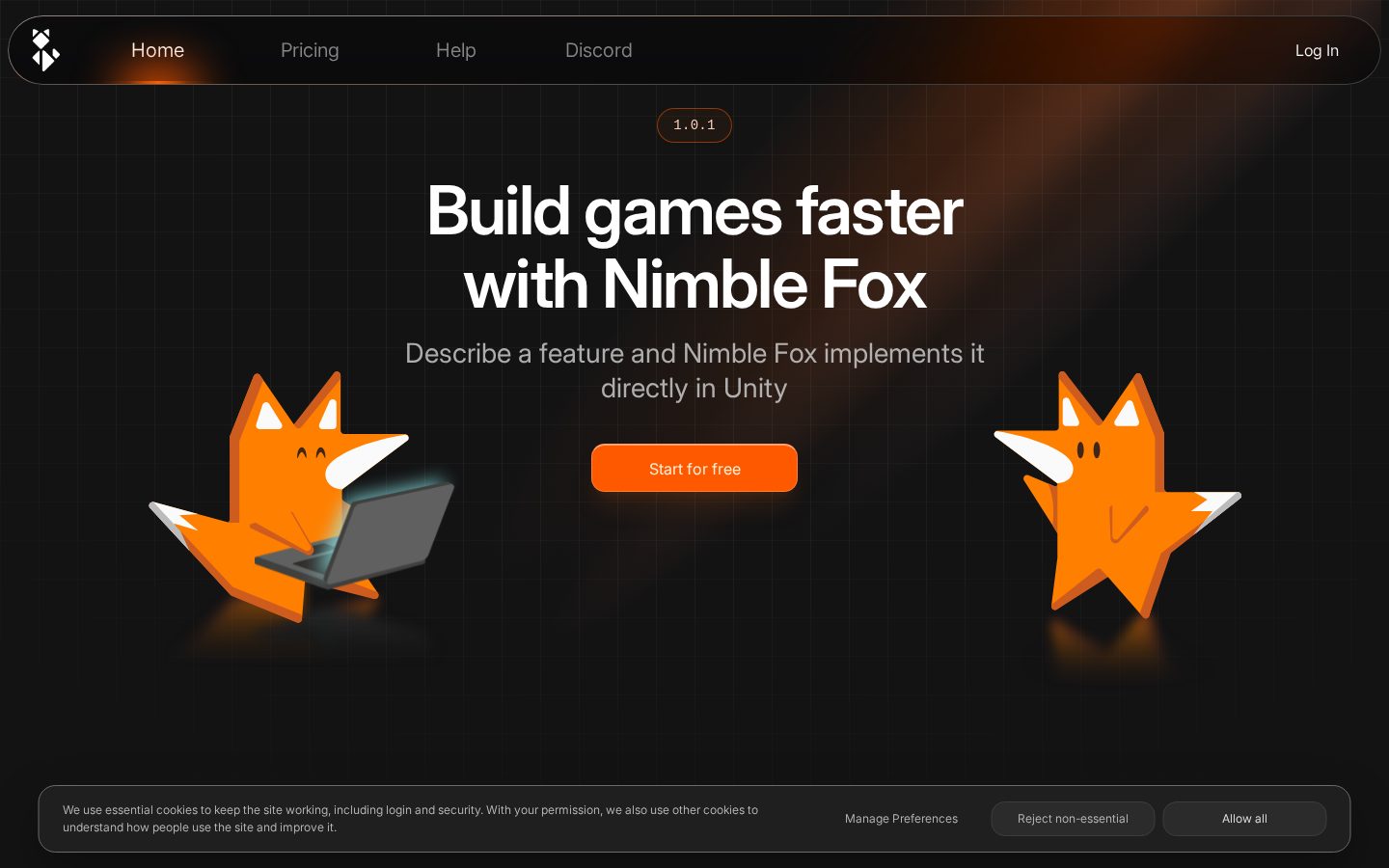 Nimble Fox Homepage