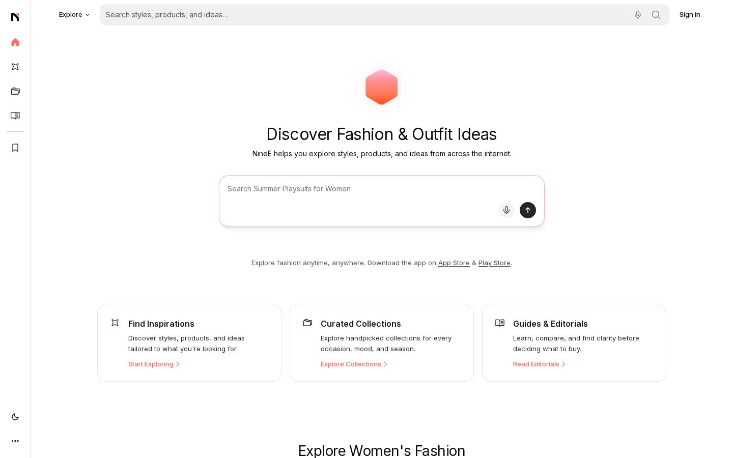 NineE AI Homepage